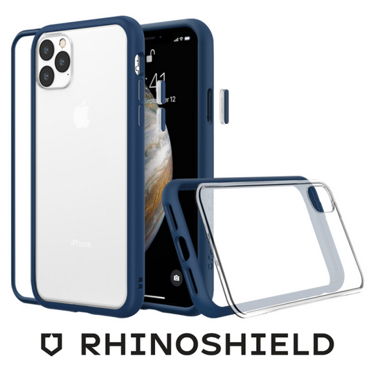 COQUE MODULAIRE MOD NX BLEUE MARINE POUR APPLE IPHONE 15 PLUS - RHINOSHIELD - ABYTONPHONE