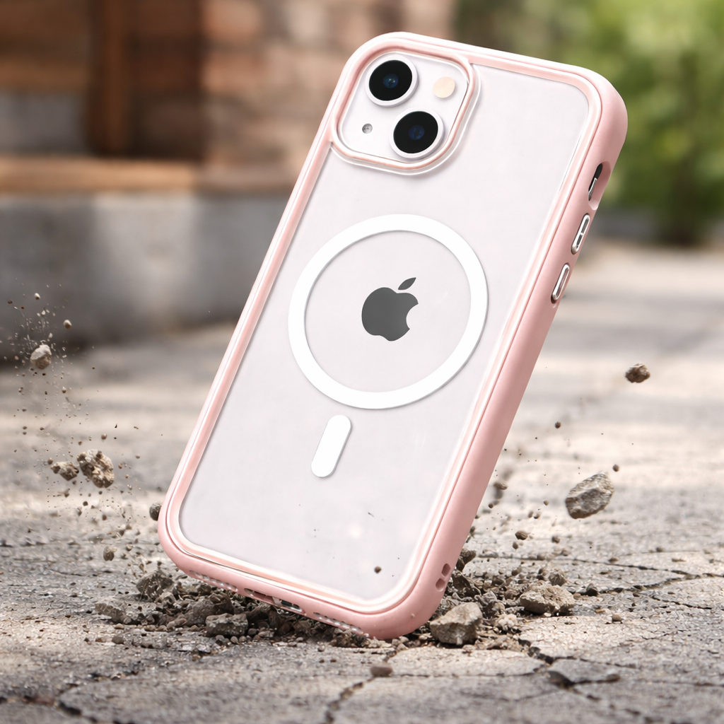 Coque modulaire MOD NX rose compatible MagSafe pour Apple iPhone 14 résistante aux chocs
