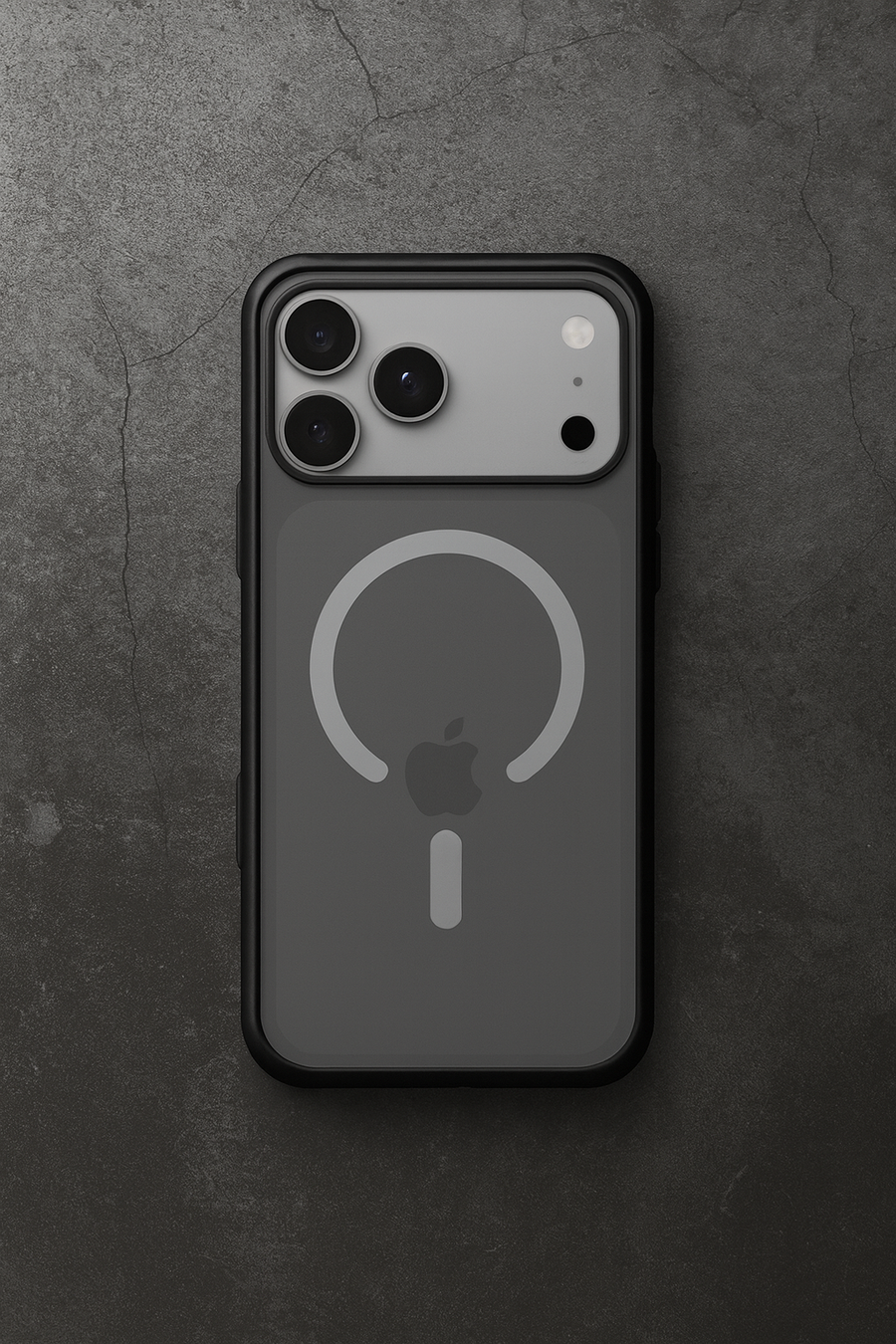 Coque Clear Teintée Noir Qwartz RhinoShield iPhone 17 Pro compatible MagSafe