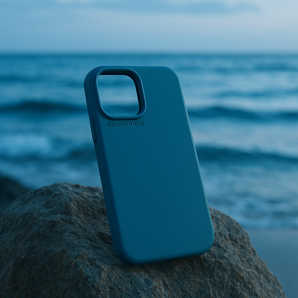 Coque RhinoShield SolidX MagSafe iPhone 17 Bleu Océan protection antichoc