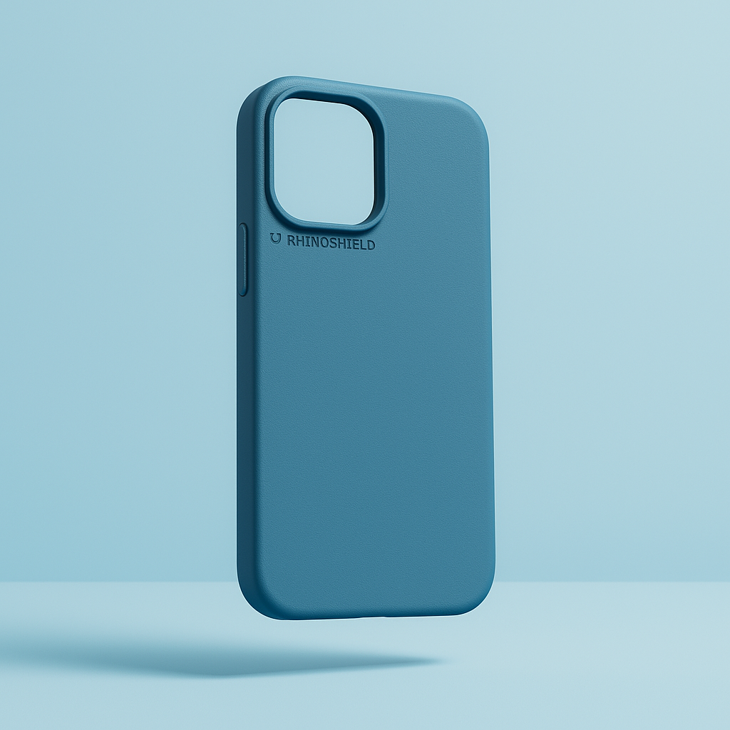 Coque RhinoShield SolidX MagSafe iPhone 17 Bleu Océan vue arrière