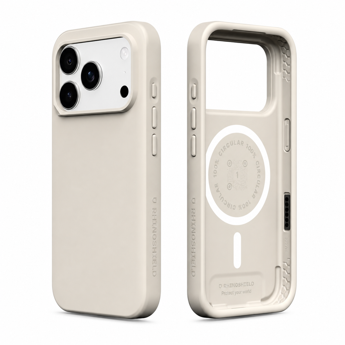 Coque RhinoShield SolidX MagSafe iPhone 17 Pro Max Beige Coquillage