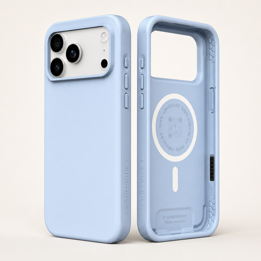 Coque RhinoShield SolidX MagSafe iPhone 17 Pro Max Bleu Glacier