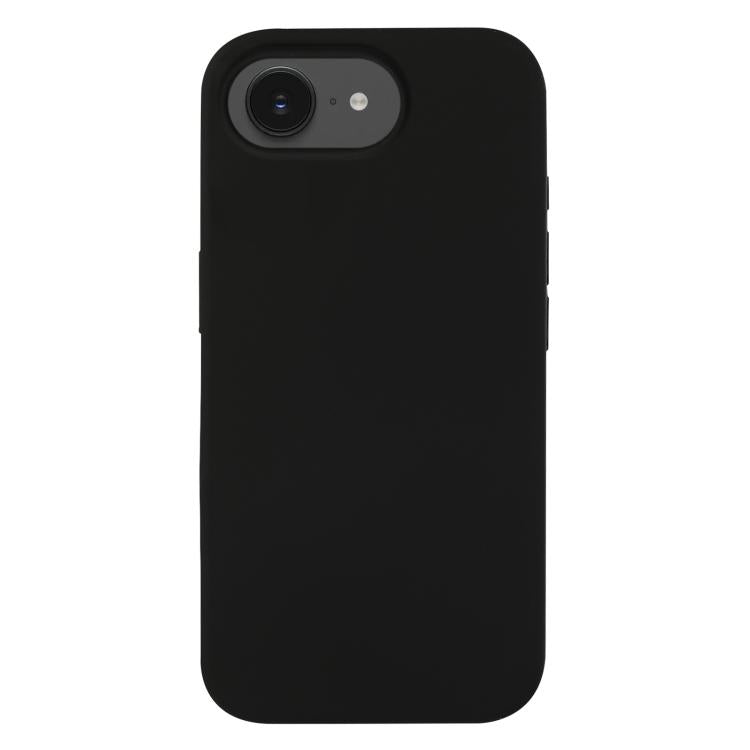 Coque silicone iPhone 16e et 17e Soft Touch antichoc couleur noire