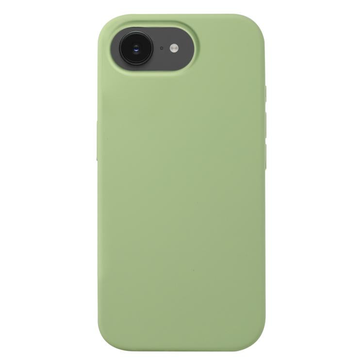 Coque silicone iPhone 16e et 17e Soft Touch antichoc couleur vert pomme