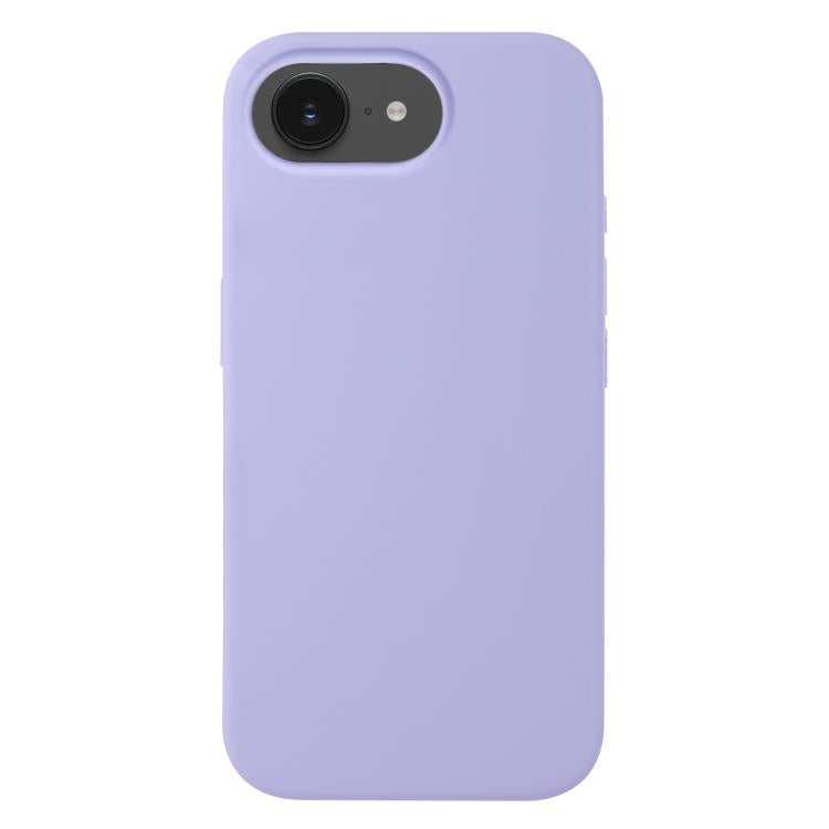 Coque silicone iPhone 16e et 17e Soft Touch antichoc couleur violet clair