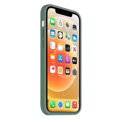 Coque Silicone BeColor Fine et Légère pour iPhone 14 Plus , Intérieur Microfibre - Pin vert
