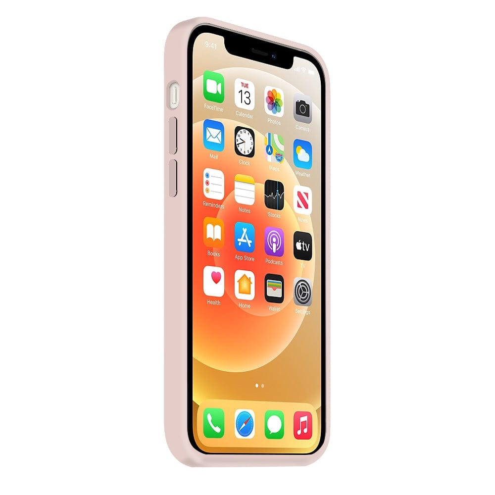 Coque Silicone BeColor Fine et Légère pour iPhone 14 Plus , Intérieur Microfibre - Rose sable
