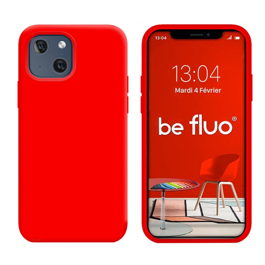 a red cell phone and a cell phone 