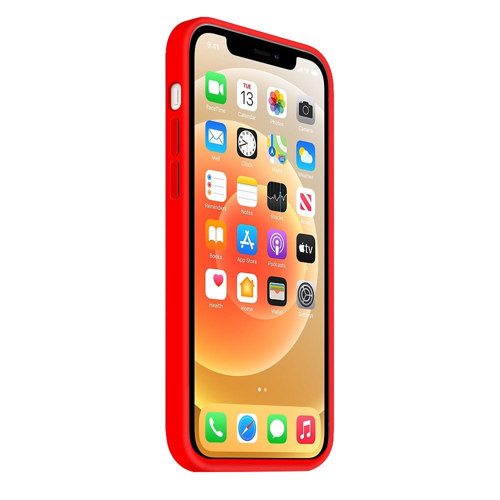 Coque Silicone BeColor Fine et Légère pour iPhone 14 Plus , Intérieur Microfibre - Rouge