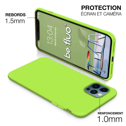 a close up of a green cell phone 