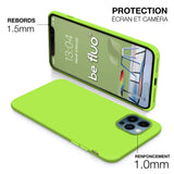 Coque Silicone BeColor Fine et Légère pour iPhone 14 Plus , Intérieur Microfibre - Vert pomme