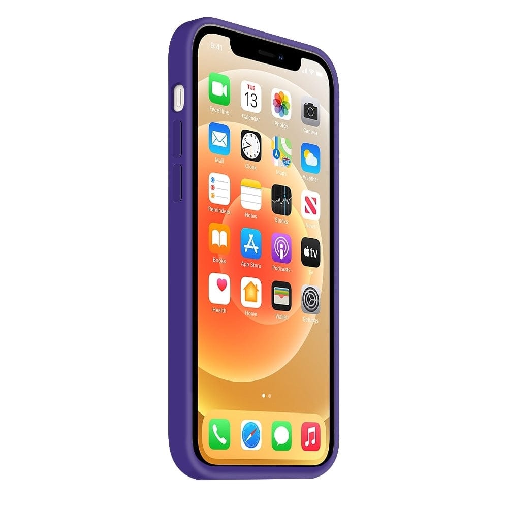 Coque Silicone BeColor Fine et Légère pour iPhone 14 Pro Max, Intérieur Microfibre - Violet - ABYTONPHONE