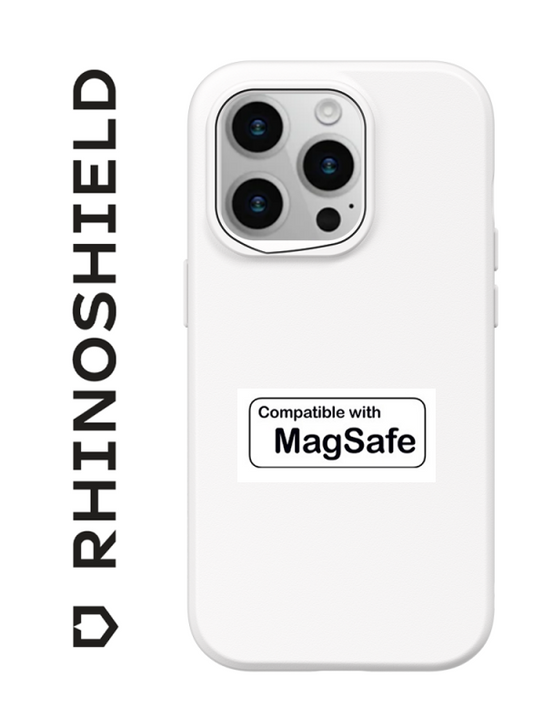 COQUE SOLIDSUIT BLANC CLASSIC COMPATIBLE MAGSAFE POUR APPLE IPHONE 15 PLUS - RHINOSHIELD - ABYTONPHONE