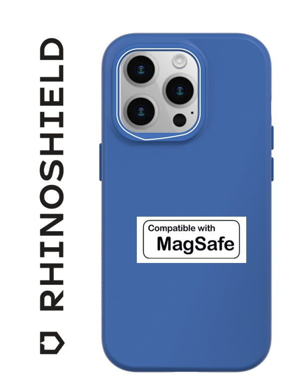 COQUE SOLIDSUIT BLEU COBALT COMPATIBLE MAGSAFE POUR APPLE IPHONE 15 PRO - RHINOSHIELD - ABYTONPHONE