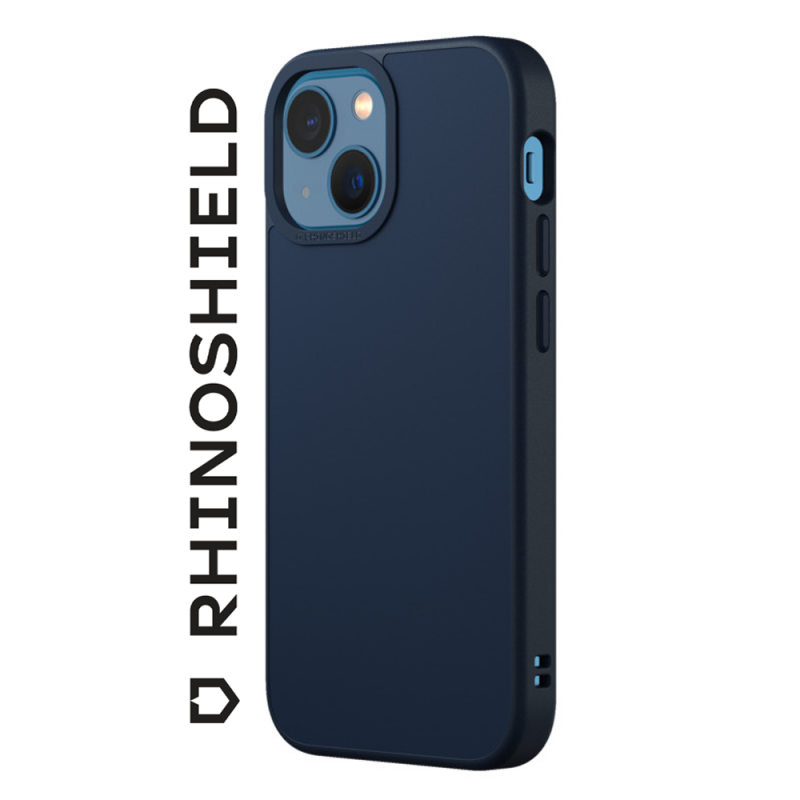 COQUE SOLIDSUIT BLEU MARINE POUR APPLE IPHONE 13 - RHINOSHIELD - ABYTONPHONE