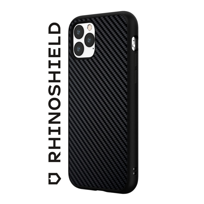 COQUE SOLIDSUIT FIBRE DE CARBONE VERITABLE POUR APPLE IPHONE 13 MINI - ABYTONPHONE