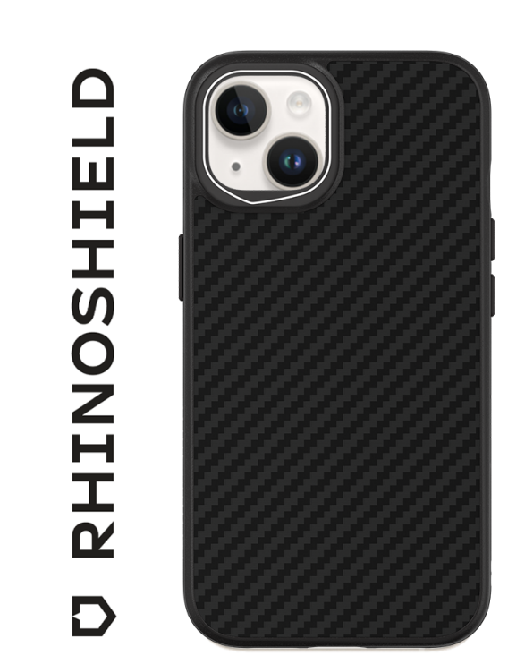 COQUE SOLIDSUIT FIBRE DE CARBONE VERITABLE POUR APPLE IPHONE 15 - RHINOSHIELD - ABYTONPHONE