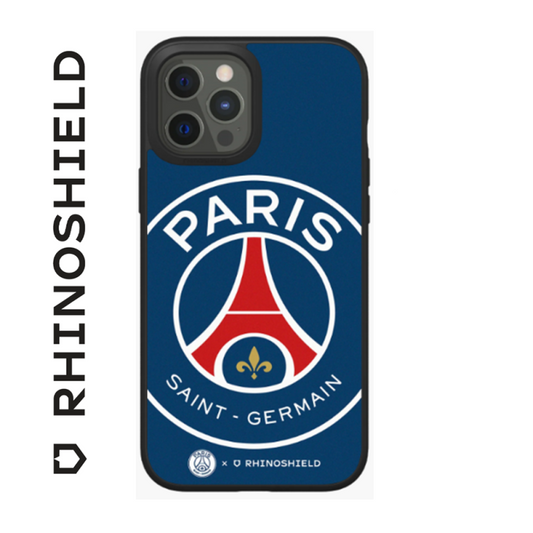 COQUE SOLIDSUIT POUR APPLE IPHONE 12 / 12 PRO - NOIR - PSG - OVERSIZE BLUE - RHINOSHIELD - ABYTONPHONE