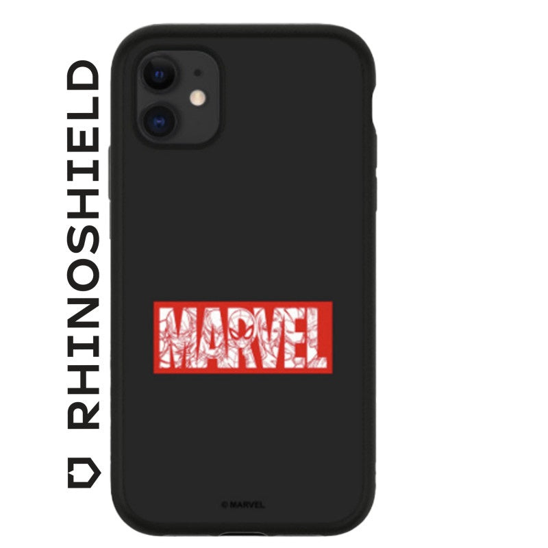 COQUE SOLIDSUIT POUR APPLE IPHONE 13 - NOIR - MARVEL - MARVEL LOGO - RHINOSHIELD - ABYTONPHONE