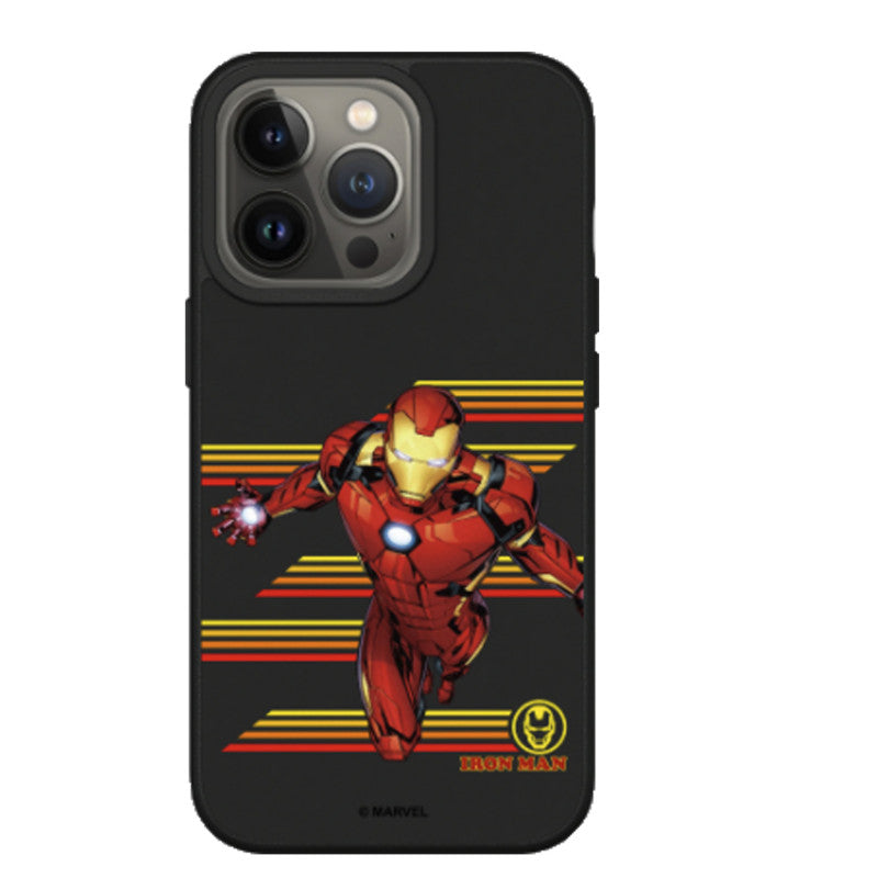 COQUE SOLIDSUIT POUR APPLE IPHONE 13 PRO - NOIR - MARVEL - IRON MAN - RHINOSHIELD - ABYTONPHONE