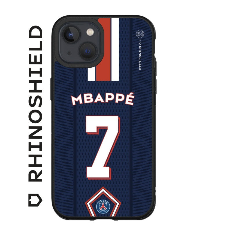 COQUE SOLIDSUIT POUR APPLE IPHONE 13 - NOIR - PSG - MBAPPÉ - RHINOSHIELD - ABYTONPHONE