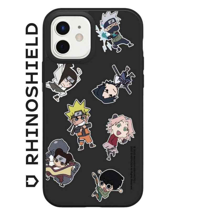 COQUE SOLIDSUIT POUR APPLE IPHONE 13 PRO - NOIR - NARUTO SHIPPUDEN - CHIBI - TEAM 7 & 13 - RHINOSHIELD - ABYTONPHONE