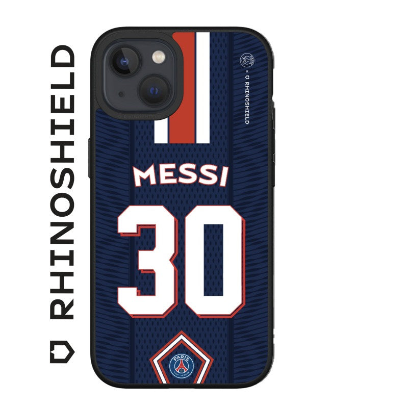 COQUE SOLIDSUIT POUR APPLE IPHONE 13 - NOIR - PSG - MESSI - RHINOSHIELD - ABYTONPHONE