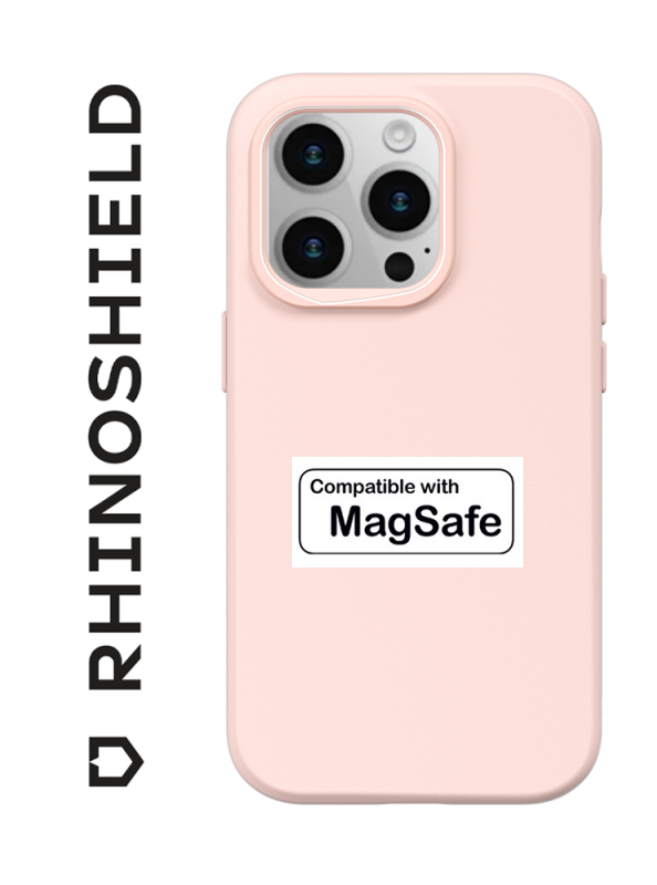 COQUE SOLIDSUIT ROSE CLASSIC COMPATIBLE MAGSAFE POUR APPLE IPHONE 15 PRO MAX - RHINOSHIELD