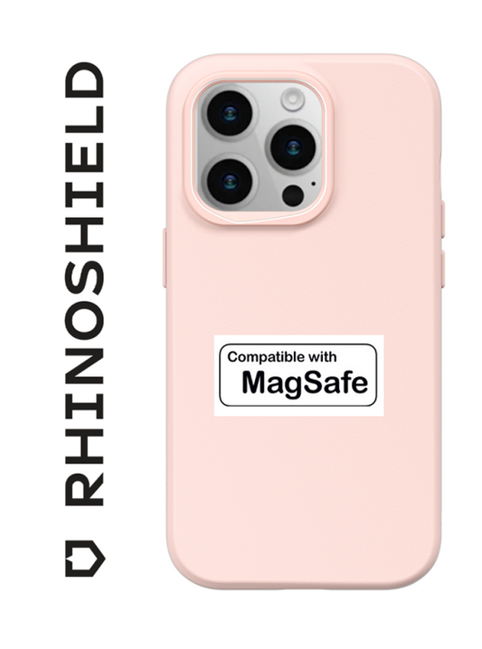 COQUE SOLIDSUIT ROSE CLASSIC COMPATIBLE MAGSAFE POUR APPLE IPHONE 15 PRO MAX - RHINOSHIELD - ABYTONPHONE