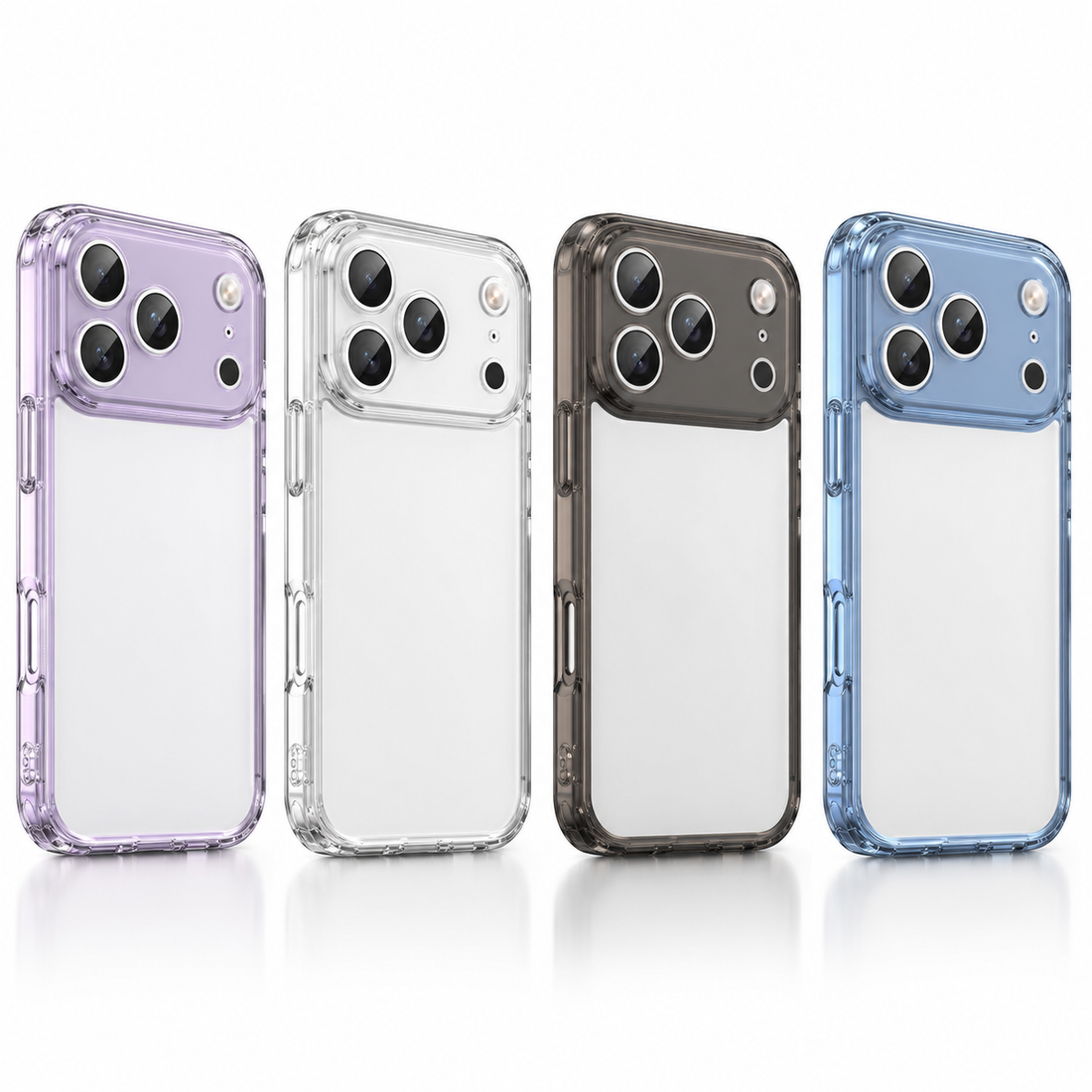 Coque transparente iPhone 17 Pro antichoc disponible en 4 coloris