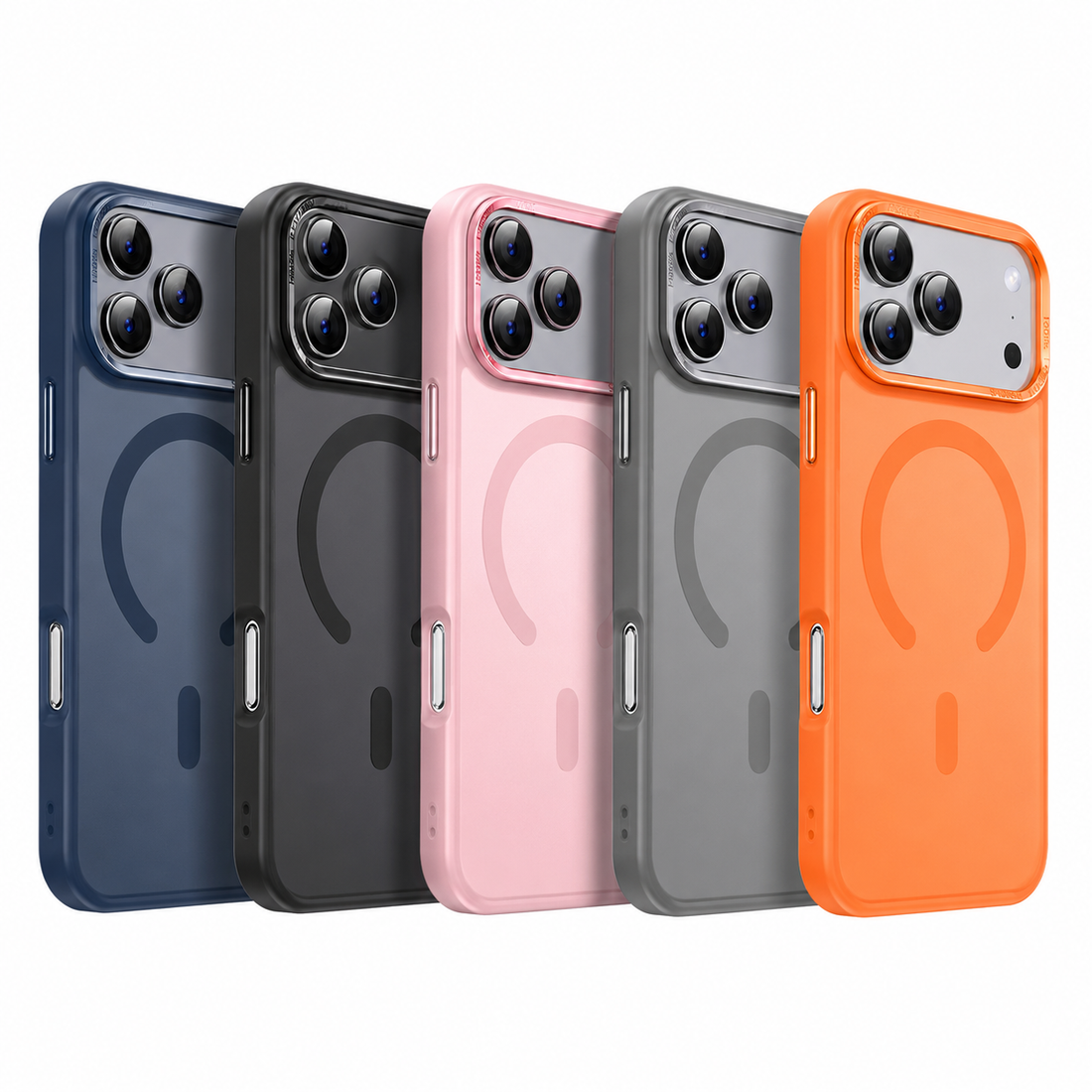 Coques XDcase iPhone 17 Pro magnétiques Skin Feel en 5 coloris