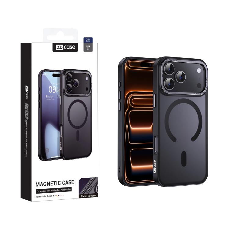 Coque XDcase iPhone 17 Pro magnétique noire avec dos mat Skin Feel