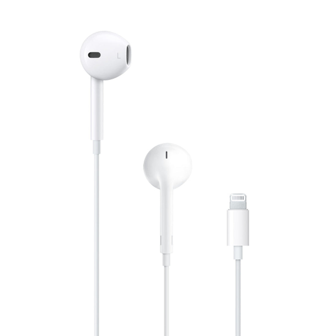 EarPods Apple Lightning d’origine sur fond blanc