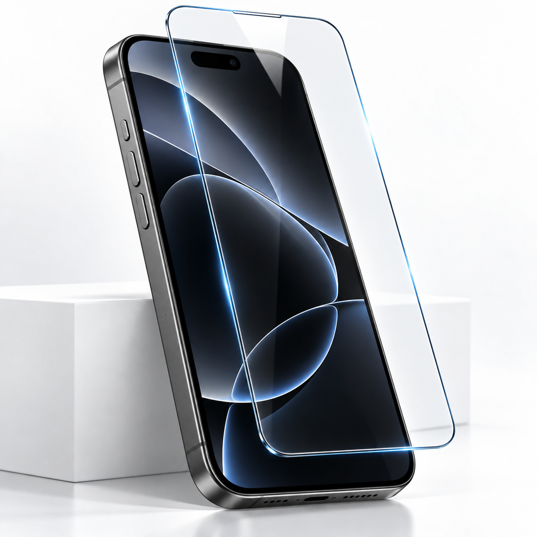 Film verre trempé transparent iPhone 18 Pro Max – vue principale de protection d’écran Abytonphone