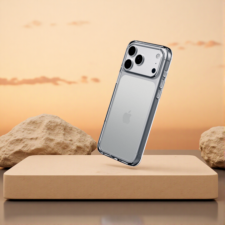 Test protection antichoc 3.5 mètres coque RhinoShield Clear iPhone 17 Pro Max certification militaire