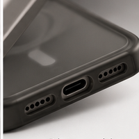 Coque RhinoShield AirX MagSafe Noir Pur, découpes des ports