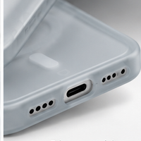 Coque RhinoShield AirX MagSafe Gris Vibrant, découpes des ports