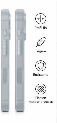 RhinoShield AirX Gris Vibrant profil fin