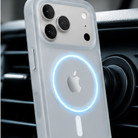 Coque RhinoShield AirX MagSafe Gris Vibrant, support voiture MagSafe