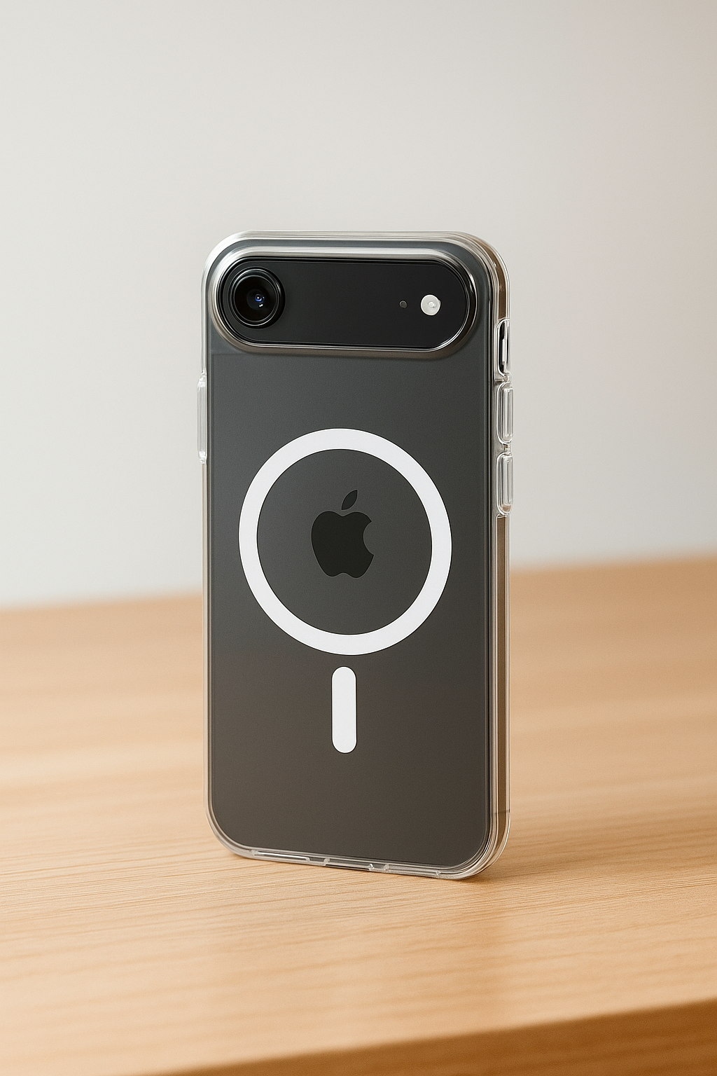 iPhone Air avec coque RhinoShield Clear MagSafe utilisation quotidienne