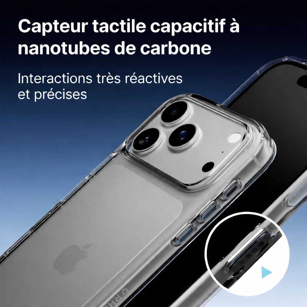 Coque RhinoShield Clear iPhone 18 Pro Max – vue 3