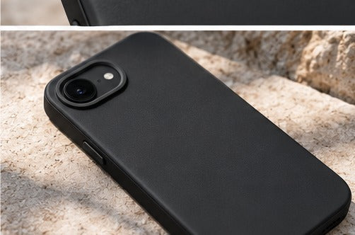 Visuel illustratif coque RhinoShield SolidSuit Noir Classic MagSafe iPhone 16e et 17e – vue 6