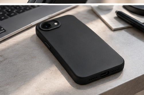 Visuel illustratif coque RhinoShield SolidSuit Noir Classic iPhone 16e et 17e – vue 8