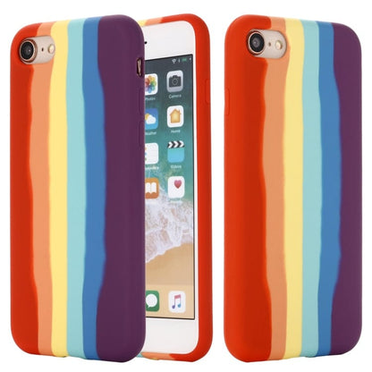 Coque en Silicone Arc En Ciel Multicolore pour iPhone 7 / 8 / SE 2020 / SE 2022 , Intérieur Microfibre - ABYTONPHONE